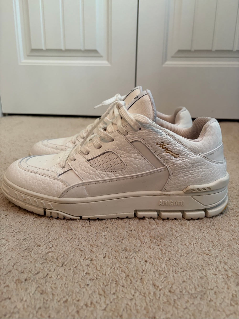 Axel Arigato Area Lo White Sneakers Men’s EU 46 US 12 Leather Low Top Trainers